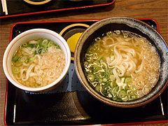 ミニうどんと普通のうどん@うどん屋『麺やほり野』