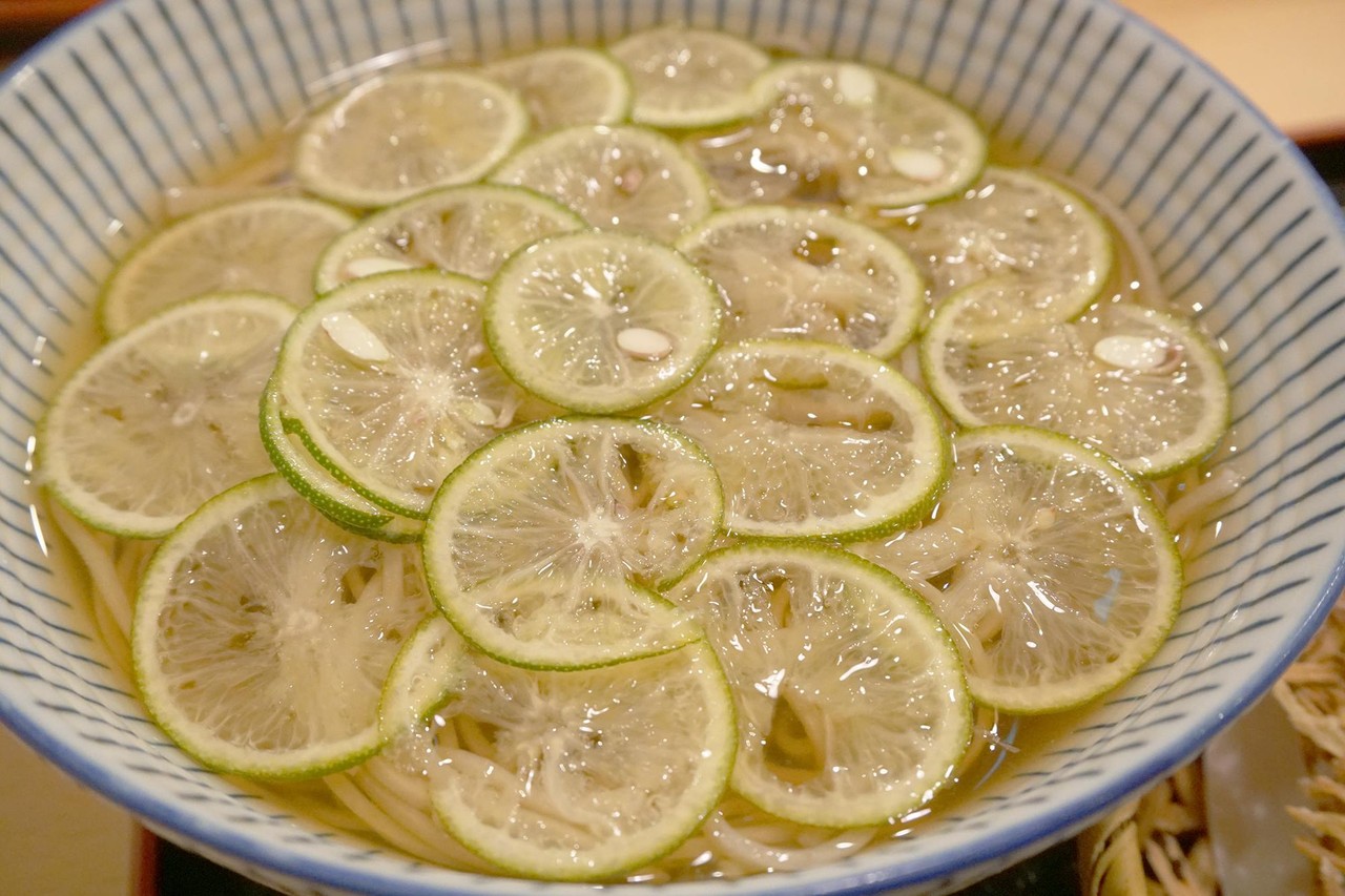 博多おんな節 福岡 夏のすだち冷かけ 鶏南蛮ざるそば 生粉蕎麦 玄 姪浜店 博多おんな節 福岡 夏のすだち冷かけ 鶏南蛮ざるそば 生粉蕎麦 玄 姪浜店