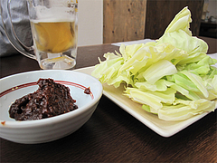 料理:肉味噌キャベツ@嘘の三八・ベイサイドプレイス博多