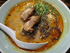 13ランチ:風味豆鼓(フンウィートウチー)ラーメン500円@居酒屋kikura(キクラ)・博多駅