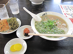 7ランチ:おにぎりセット550円@ラーメン博多長浜風び・原本店