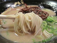 10ランチ:ラーメン麺@ラーメン二男坊・博多本店・博多駅