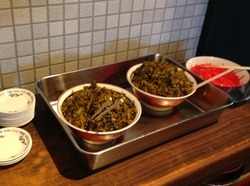 6高菜と紅しょうが@火の国文龍・総本店