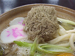 鍋焼きうどんのおぼろ昆布@資さんうどん大門店
