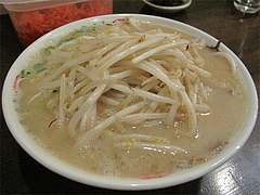 ランチ:もやしラーメン650円@博多本格豚骨ラーメン竹林・大橋店