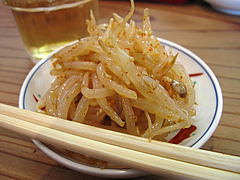 料理:ピリ辛もやし@ラーメン龍の家・春日下白水店