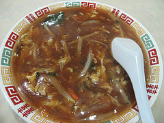 11ランチ:酸辣湯麺・サンラータンメン・スーラータンメン空撮@中国料理・徳福・博多区役所