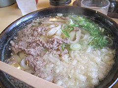 料理:肉470円@葉隠うどん・博多駅