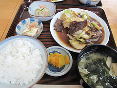 12ランチ:牛さがり焼肉定食650円@ごはん亭・清水