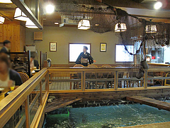 2店内:テーブル席@河太郎・中州本店