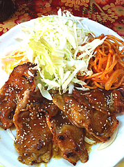 5ランチ:人気ナンバーワン・豚ロースしょうが焼き定食@ビック鯛はのぼる・サンセルコ