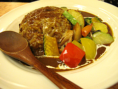 ランチ:野菜どっさりカレー790円@完熟野菜の大自然CURRY(カレー)・西新商店街