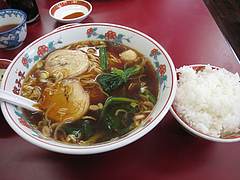 10ランチ:拉麺定食680円@中華・餃子李・薬院