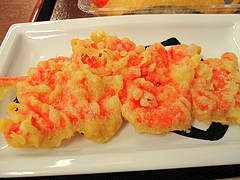 10ランチ:紅しょうが天ぷらの串100円@つるまる饂飩・福岡天神店