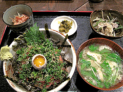 料理:ごまさば丼定食700円@海の味・有福・サンセルコ