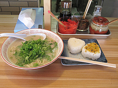 5ランチ:ラーメンおにぎり590円@ラーメンまさ・春日