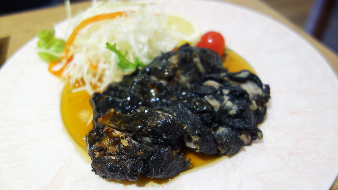 博多おんな節 福岡 魚めし 竹炭チキン南蛮 チキンカツデ味噌ース 定食 馬乃米 天神店 博多おんな節 福岡 魚めし 竹炭チキン南蛮 チキンカツデ味噌ース 定食 馬乃米 天神店