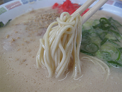 料理:博多ラーメンの麺@博多ラーメンはかたや百年橋店