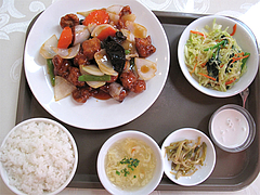 料理:日替わり定食・酢豚@点心楼・台北・薬院店