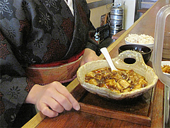 6ランチ:麻婆豆腐定食780円@大名ちんちん・平尾店