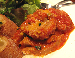 夜:トリッパのトマト煮込みアップ@イタリアン・トラットリア・ ウーノ(Trattoria-Uno)