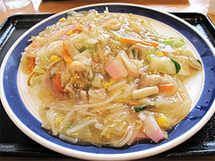 料理:太めん皿うどん450円@リンガーハット福岡大橋店