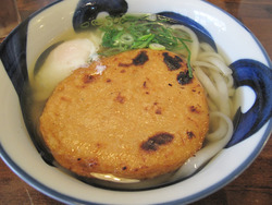8めんたい丸(元祖焼き丸天)550円+温玉80円@むぎ麦