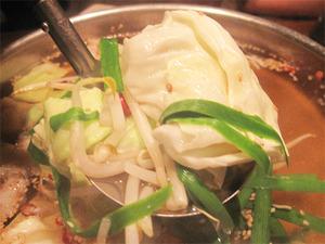 10もつ煮込みラーメン野菜@柳苑