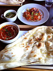 8ランチ:チキンカレーセット850円@カレーレストラン・ナラヤン・インド料理・日田