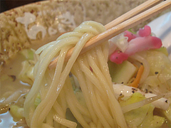 料理:ちゃんぽんの麺@博多ちゃんぽん・つけ麺・ちょき・六本松