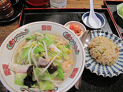 5ランチ:大連風ちゃんぽん+半野菜炒飯@大連屋台料理Lee(李・リー)