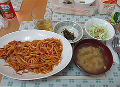 ランチ:ナポリタンセット350円@ビック鯛はのぼる・サンセルコ