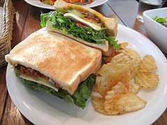 13ランチ:チリミートサンドイッチ@サンディッシュ・カフェ・美野島