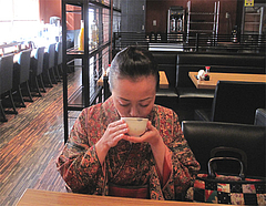 6店内:テーブル席@だご汁&カフェ・阿蘇商會(商会)・マイステイズイン福岡天神南