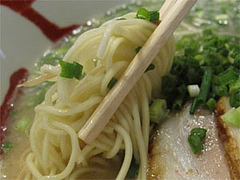 料理:博多らーめん麺@博多らあめん・てん・大橋