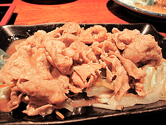 料理:しょうが焼き@居酒屋・からつ庵・奈良屋町