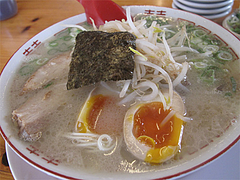 14ランチ:煮玉子もやしラーメン500円@七福亭ラーメン