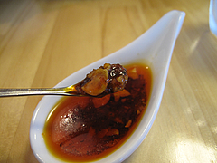 料理:ガーリックと唐辛子のうま辛オイル@生パスタの店アンチョビ・平尾