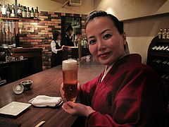 1バー:生ビール@イタリアン・ワインバー・SUGIYA(スギヤ)・赤坂