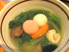 料理:紅白白玉雑煮の紅白@白玉屋新三郎・桜坂店・福岡