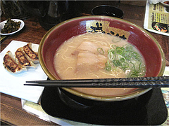 5ランチ:ラーメン+餃子650円@博多ラーメンちょうてん・博多本店・博多駅前