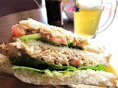 サンドイッチのアップ@インターネットカフェ・レストラン・キャットクレア・グアム