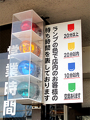 外観:待ち時間表示ランプ@だるまの天ぷら定食・吉塚本店
