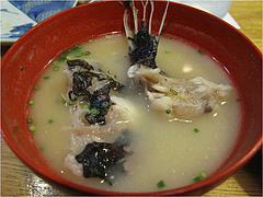 12料理:おこぜ味噌汁か唐揚げ@河太郎・中州本店