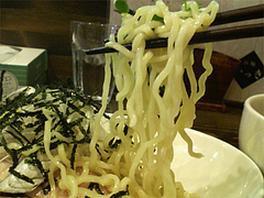 料理:つけ麺の麺@魚介豚骨醤油いっき・薬院