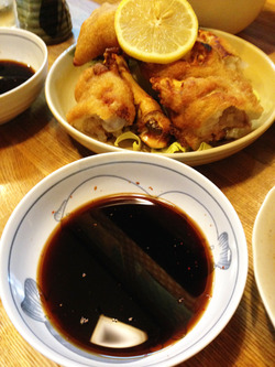 7豚足(唐揚げ)酢醤油@とん八