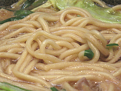 料理:しょうゆラーメン麺@和食屋が作るもつ煮込みらーめん・野間