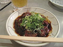料理:レバ刺やまちゃんスペシャル750円@長浜屋台やまちゃん福岡天神店