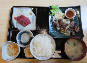 10馬コロコロステーキ定食700円@馬庵このみ