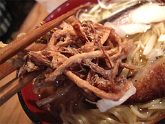 ランチ:魚男ラーメンのごぼ天?@博多炉端・魚男(フィッシュマン)・今泉・天神